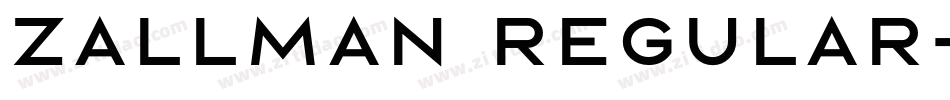 Zallman Regular字体转换